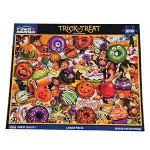 White Mountain Trick or Treat Halloween 1000 Piece Jigsaw Puzzle #1663